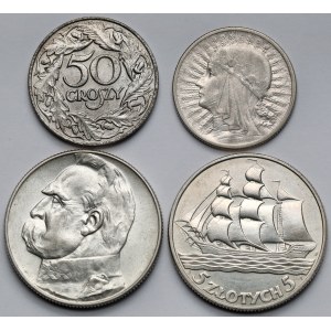 2-5 złotych i 50 groszy 1934-1938 - zestaw (4szt)