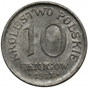 Królestwo Polskie, 10 fenigów 1917