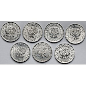 10 groszy 1965-1980 - zestaw (7szt)