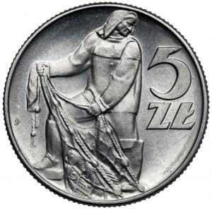 Rybak 5 złotych 1960