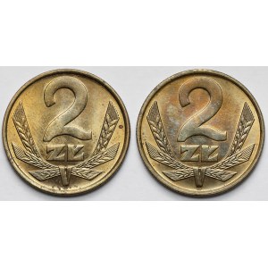 2 złote 1978 - zestaw (2szt) - bez znaku