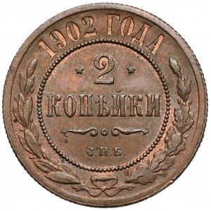 Rosja, Mikołaj II, 2 kopiejki 1902