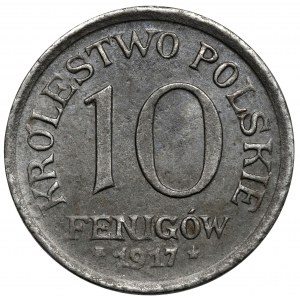 Królestwo Polskie, 10 fenigów 1917
