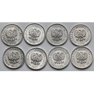 5 groszy 1958-1970 - zestaw (8szt)