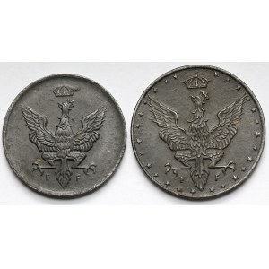Królestwo Polskie, 10-20 fenigów 1917 - zestaw (2szt)