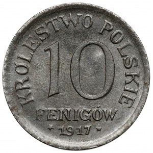 Królestwo Polskie, 10 fenigów 1917