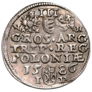 Stefan Batory, Trojak Olkusz 1586 NH - Howel