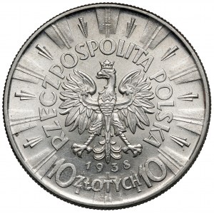 Piłsudski 10 złotych 1938