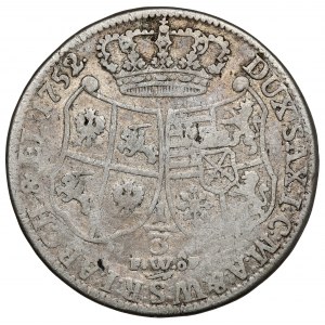 August III Sas, 1/3 talara 1752 FWóF, Drezno
