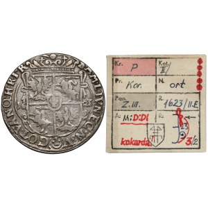 Zygmunt III Waza, Ort Bydgoszcz 1623 - KOKARDY - ex. Kałkowski