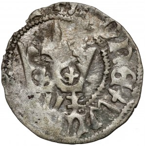 Władysław II Jagiełło, Półgrosz Kraków - typ 19 - znaki W‡ - rzadka korona