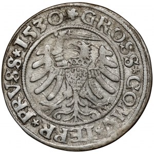 Zygmunt I Stary, Grosz Toruń 1530 - miecz w prawo - B.RZADKI