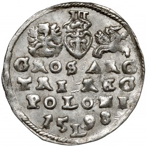 Zygmunt III Waza, Trojak Lublin 1598 - 15L98 - popiersie 37
