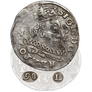 Zygmunt III Waza, Trojak Lublin 1598 - data z lewej - RZADKI