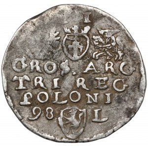 Zygmunt III Waza, Trojak Lublin 1598 - data z lewej - RZADKI