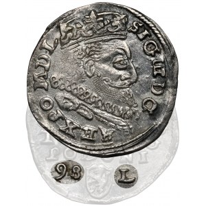 Zygmunt III Waza, Trojak Lublin 1598 - data z lewej - RZADKI