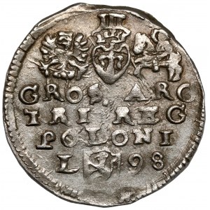 Zygmunt III Waza, Trojak Lublin 1598 - L z lewej - popiersie 38
