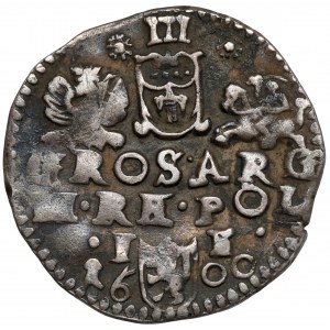 Zygmunt III Waza, Trojak Lublin 1600 - szeroka twarz