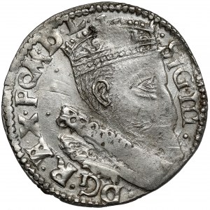 Zygmunt III Waza, Trojak Lublin 1599 IF - z inicjałami - RZADKI