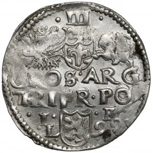 Zygmunt III Waza, Trojak Lublin 1599 IF - z inicjałami - RZADKI
