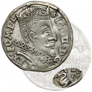 Zygmunt III Waza, Trojak Wilno 1598 - Łabędź - rzadki