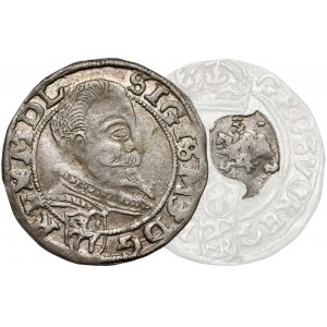 Zygmunt III Waza, Grosz Lublin 1597 - portretowy - Orla Pogoń
