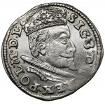 Zygmunt III Waza, Trojak Lublin 1595 - data rozstrzelona - RZADKIE popiersie