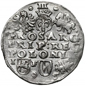 Zygmunt III Waza, Trojak Lublin 1595 - Topór
