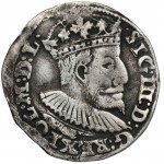 Zygmunt III Waza, Trojak Lublin 1595 - Topór - SIG III - b.rzadki