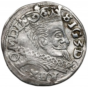 Zygmunt III Waza, Trojak Lublin 1597 - monogram - popiersie 21