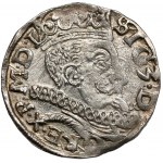 Zygmunt III Waza, Trojak Lublin 1597 - monogram - błąd RE•X