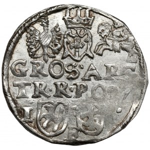 Zygmunt III Waza, Trojak Lublin 1597 - monogram w tarczy