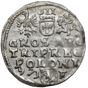 Zygmunt III Waza, Trojak Lublin 1597 - bez znaku - data z lewej