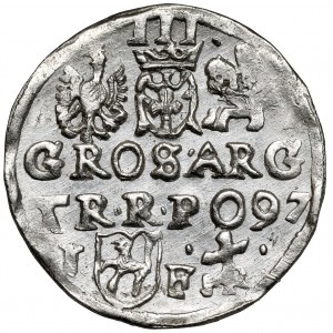 Zygmunt III Waza, Trojak Lublin 1597 - monogram - popiersie 22