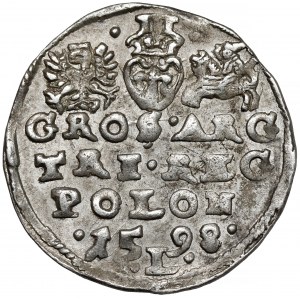 Zygmunt III Waza, Trojak Lublin 1598 - 15L98 - bardzo rzadki