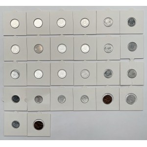 5 i 10 groszy 1949-1985 - mennicze - zestaw (26szt)