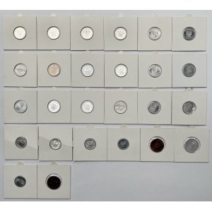 5 i 10 groszy 1949-1985 - mennicze - zestaw (26szt)
