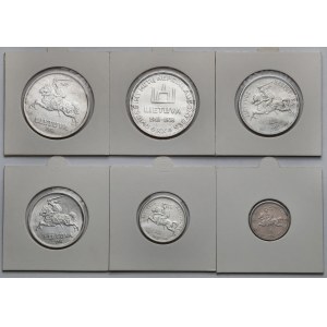Litwa, 1-10 litu 1925-1938 - zestaw (6szt)
