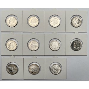 10 złotych 1975-1984 - zestaw (11szt)