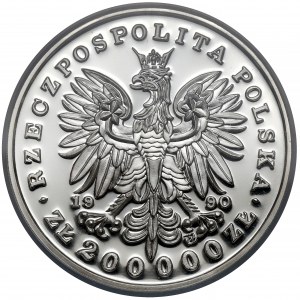 DUŻY Tryptyk 200.000 złotych 1990 Kościuszko