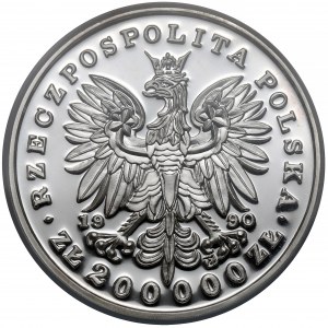 DUŻY Tryptyk 200.000 złotych 1990 Kościuszko