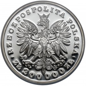 DUŻY Tryptyk 200.000 złotych 1990 Piłsudski