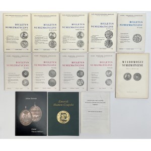 Biuletyny numizmatyczne, WN, Virtuti, Czapski - zestaw (13szt)