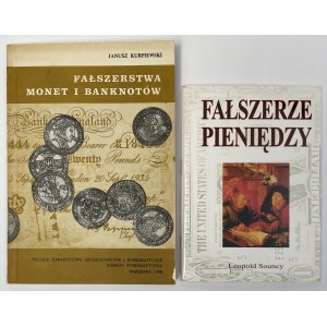 Fałszerstwa i fałszerze monet i banknotów (2szt)