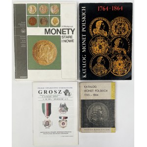 Katalog monet polskich, Grosz, monety stare i nowe - zestaw (4szt)