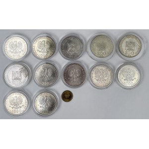 SREBRNE monety PRL - zestaw (12szt)