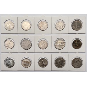 10 złotych 1962-1972 - bardzo ładne - zestaw (15szt)