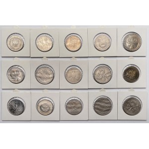 10 złotych 1962-1972 - bardzo ładne - zestaw (15szt)