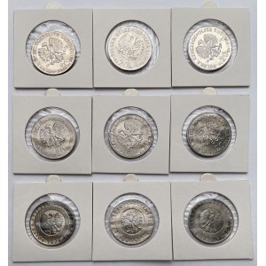 20 zł 1973-1983 Nowotko i Wieżowiec - komplet obiegowy - zestaw (9szt)