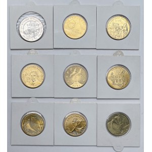 20.000 złote 1994 i 2 złote 2005-2011 - zestaw (9szt)